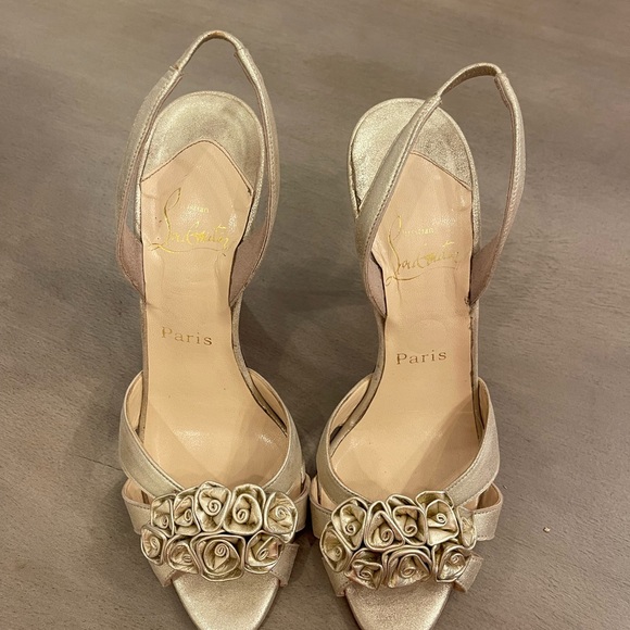 Christian Louboutin sling back heels - Picture 2 of 6